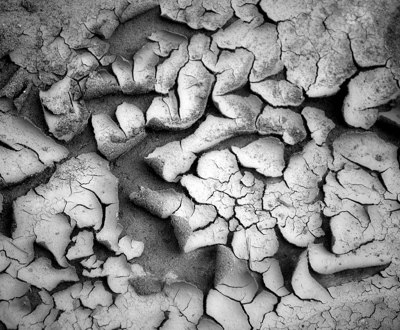 Dried mud in Cathedral Canyon, Arizona